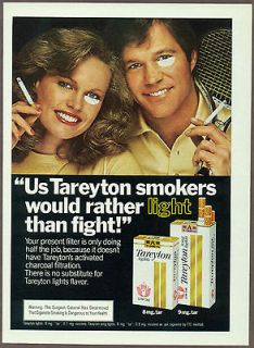 Tareyton Cigarettes 1979 magazine print ad, tobacco advertisement