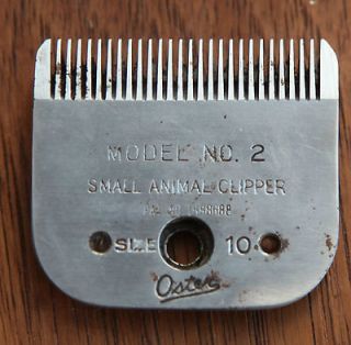 Oster Small Animal Clipper Model No. 2 Size 10 Detachable Blade Works 
