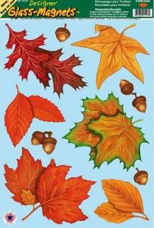   LEAVES WINDOW CLINGS~THANKSGIVING HOLIDAY PARTY DECORATIONS~CLASSROOM