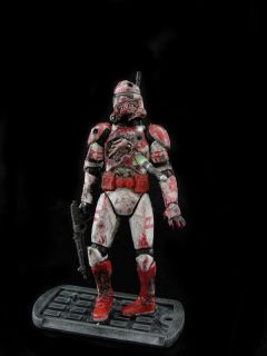 Custom STAR WARS   Zombie Shocktrooper clone trooper DEATH TROOPER