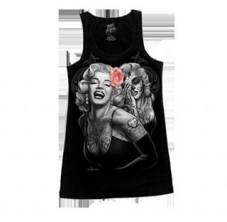 DGA MARILYN SMILE NOW CRY LATER GIRLS TANK TOP SIZE S   L DGA HOMIES 