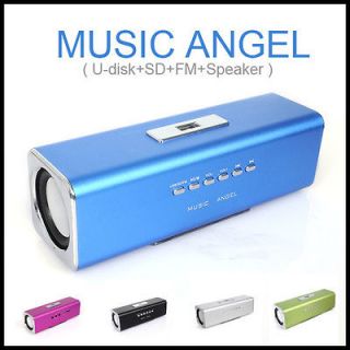   Box FM  Player U disk Micro SD Slot Digital Speaker Music Angel