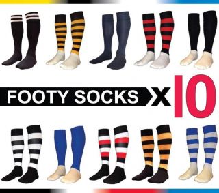 New Mens Kids Footy Football Sports Socks Black Royal Blue Kangaroos 