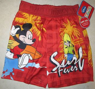   Mickey Mouse Club House Boys Swim Trunks Shorts Size 18 Months NEW