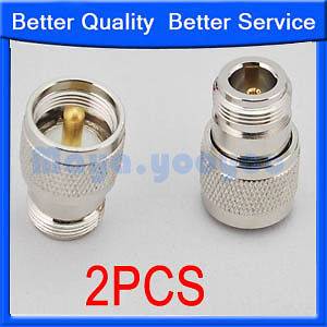 UHF PL259 male plug to N female RF connector adapter