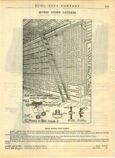 1918 Myers Store Ladders Library Coburn Ceiling Mount ad