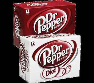 18) 12 pack cans any flavor (Reg or Diet) Dr Pepper coupons