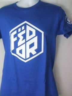 Fedor Emelianenko Clinch Gear Royal Blue Patch T shirt