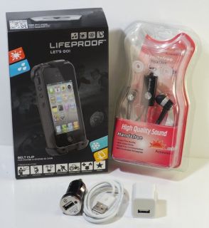 Lifeproof Life Belt Clip Case Cover For iPHONE 4 4S + Accessories U.S 