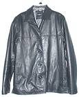 Colebrook & Co. Mens Size M Medium Black Genuine Soft Leather Jacket 