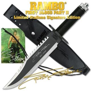   FIRST BLOOD PART 2 STALLONE SIGNATURE EDITION KNIFE MC RB2SS *NEW