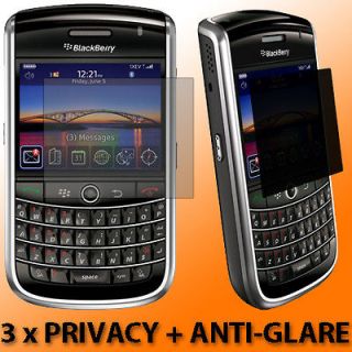 3x Privacy Filter LCD Screen Saver Protectors Guards for BlackBerry 