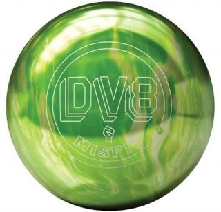 14lb DV8 Misfit Green/White Bowling Ball