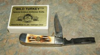 1996 WILD TURKEY SPECIAL EDITION COLLECTORS KNIFE, SOLINGEN STEEL M 7