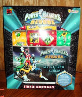 160+pc Power Rangers Recue Sticker album party supplies
