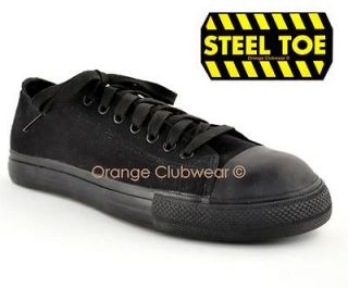 DEMONIA TYRANT 01ST Mens Black Steel Safety Toe Low Top Sneakers 