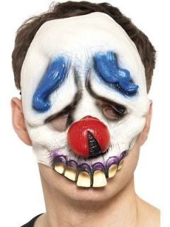 Dopey the Clown, Chinless Face Mask Halloween Fancy Dress Costume