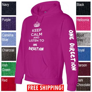 KEEP CALM AND LISTEN ONE DIRECTION hoodie sweater sweatshirt 1D CHIVER 