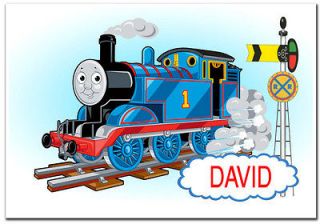 THOMAS THE TANK poster personalized name 12X18 see all style options