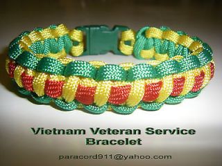 Vietnam Veteran Service Bracelet Paracord 550