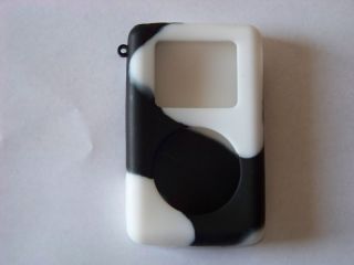 iPod Classic 40GB 4G Gen Silicone Skin Case Black White