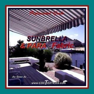 SUNBRELLA/PARA u47w OUTDOOR 5yd FABRIC for AWNING Covers CANOPY In 