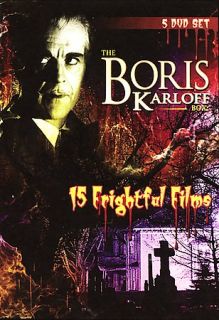 Boris Karloff Box   The 15 Frightful Films DVD, 2007, 5 Disc Set 