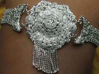   Belly Dance Tribal Ethnic Costume Jewelry Jewellery Armlet Pair Silver