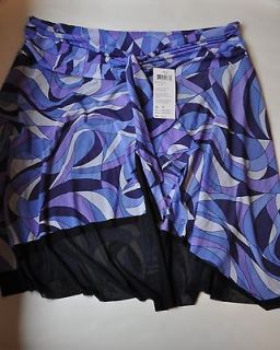 NWT Profile Gottex Indigo Swim Swimsuit Coverup Skirt Plus Size 1X 