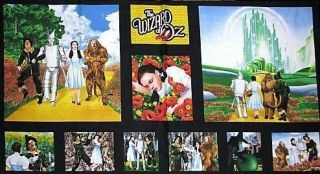 Wizard of OZ Follow the YELLOW BRICK ROAD to Emerald City Pillow PANEL 