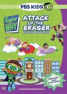 Super Why Attack of the Eraser (DVD, 2010) Brand New