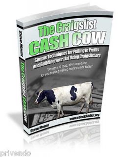 The Craigslist Cash Cow eBook + Unlocked BONUS