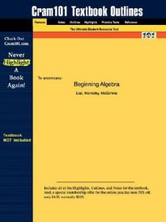 Beginning Algebr by Hornsby Lial and Cram101 Textbook Reviews Staff 