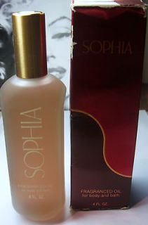 Vintage Coty SOPHIA Perfume Fragranced Oil 4oz in Box Full