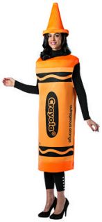 Adult Crayola Costume   Outrageous Orange Crayon