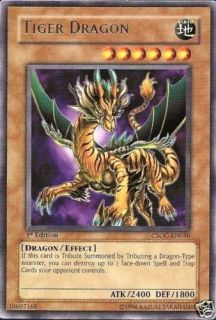 Tiger Dragon Crossroads of Chaos 1st Yugioh