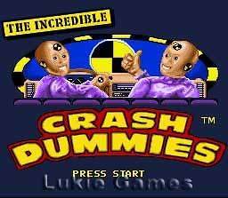INCREDIBLE CRASH TEST DUMMIES SNES Super Nintendo Game!
