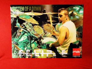 System Of A Down **John Dolmayan** Paiste Cymbals Promo Poster
