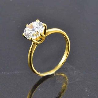 Amazing 9K Real Gold Filled CZ Womens Ring,size 8,R245