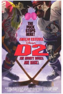 D2 The Mighty Ducks OS movie poster Emilio Estevez