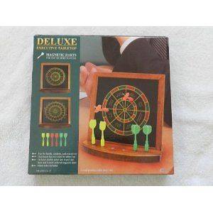   Deluxe Executive Tabletop Magnetic Darts Gift Game Sports Dad Men Gift