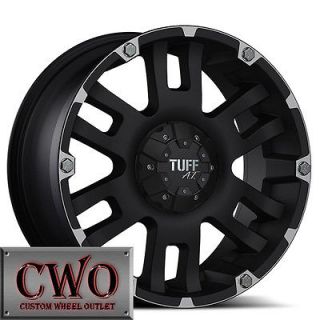 16 Black Tuff T 04 Wheels Rims 5x139.7 5 Lug Dodge Ram Dakota Durango