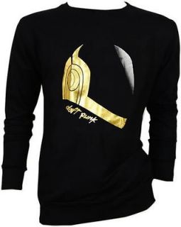 Daft Punk GOLD Helmet DJ Electro Tee Sweater Jacket