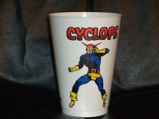 CYCLOPS   1975 (7 11) Wide SLURPEE Cup   (X MEN) MARVEL Comics