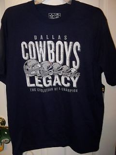 Dallas Cowboys Legacy of Champions 5 Times Super Bowl Shirt Mens Size 
