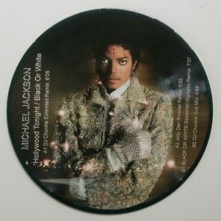 Michael Jackson Hollywood Tonight SINGLE Vinyl LP Picture Disc Remix 