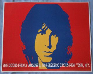 The Doors Concert Poster   The Electric Circus   New York 1968 