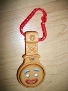 Shrek Forever Gingy Gingerbread Man digital clock with clip, McDonald 