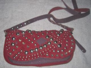 Nicole Lee USA Studded Clutch / Handbag / Purse   Red