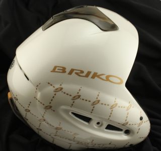 BRIKO FORERUNNER SPECIAL Snow Ski Snowboard Helmet 56cm Medium White 